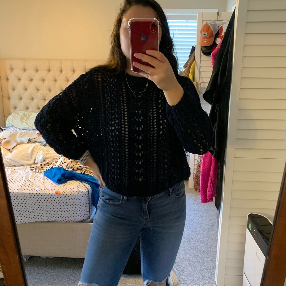 Blue Knit Sweater
